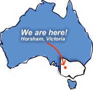 We are here, in Horsham Victoria